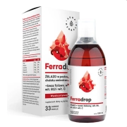 Ferradrop - Żelazo + Kwas Foliowy - Płyn 500ml Aura Herbals