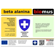 Beta Alanina Kwas 3-Aminopropanowy 100g Biomus