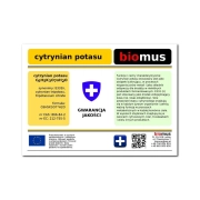 Cytrynian Potasu - Potas 250g Biomus