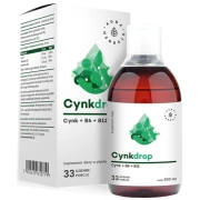 Cynkdrop - Cynk + B6 + B12 W Płynie 500ml Aura Herbals