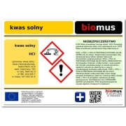 Kwas Solny Chlorowodorowy 4% 500ml Biomus