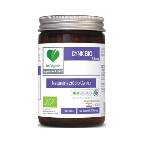 Cynk Bio 7,5Mg Beorganic 60 Tabletek Aliness