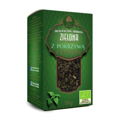 Ekologiczna Herbata Zielona z Pokrzywą 80g Dary Natury