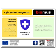 Cytrynian Magnezu 250g Biomus