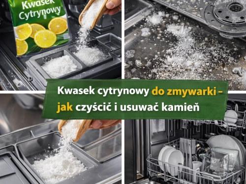 Kwasek cytrynowy do zmywarki – jak czyścić i usuwać kamień