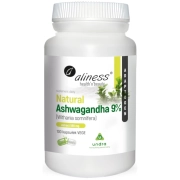Aliness Natural Ashwagandha 9 % 580 mg 100 Vege Caps Undra