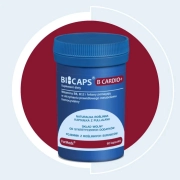 Bicaps B Cardio+ - Witamina B6 (P-5-P), B12, Folian 60 Kapułek Formeds