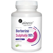 Aliness Berberine Sulphate 99% 400 mg x 60 vege caps Berberyna