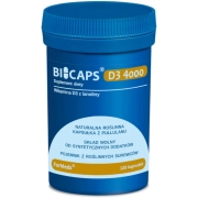 Bicaps D3 4000 - Witamina D3 4000 z lanoliny 120 kapułek ForMeds