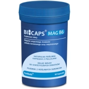 Bicaps Mag B6 - Cytrynian Magnezu Witamina B6 60 Kapsułek Formeds