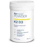 ForMeds Powder Witamina K2 D3 - Witamina K2 MK-7 100mcg D3 2000IU 60 Porcji - Suplement Diety w Proszku