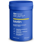 Bicaps Biotin Biotyna 60 Kapsułek D-Biotyna Witamina B7 ForMeds