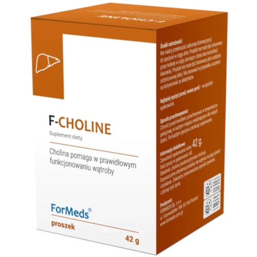 ForMeds Powder Choline Witamina B4 Cholina F-Choline 60 Porcji Proszek